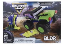 BLDR Monster Jam Building Set - Grave Digger with Launcher and Ramp