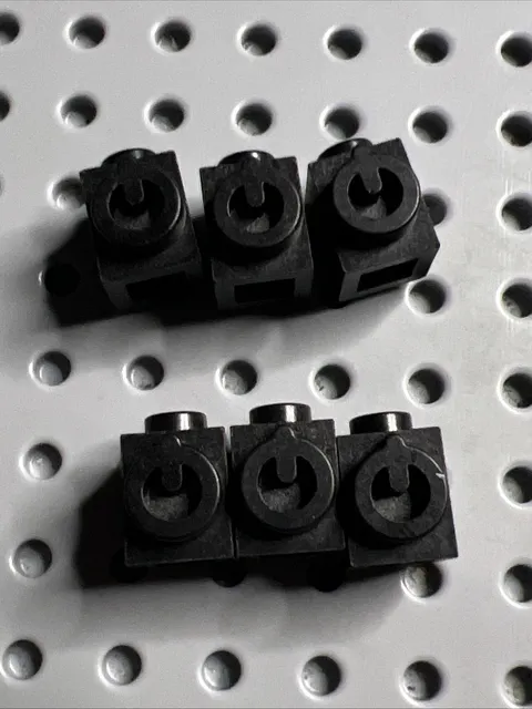 Lego Black AppBrick 1x1 Ultra Agents Part# 15411 6 pcs Used