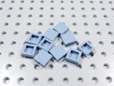 LEGO Lot of 10 Sand Blue 1x1 Smooth Tiles Plates BE