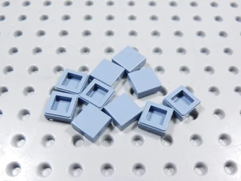 LEGO Lot of 10 Sand Blue 1x1 Smooth Tiles Plates BE