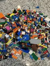 3 lbs LEGO Bulk Lot Mixed Bricks Pieces & Parts, Multicolor