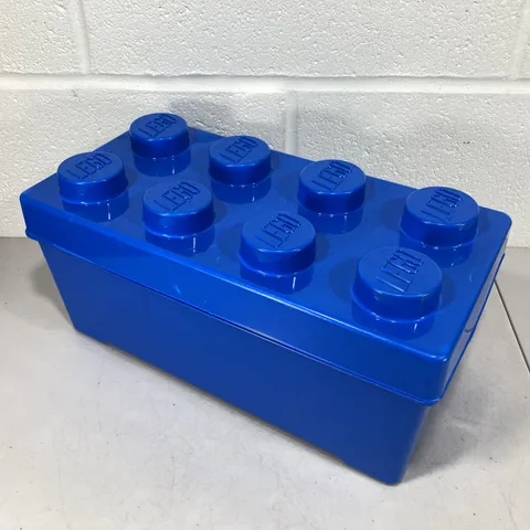 LEGO Storage Brick Case 8 Stud Medium Blue Container Plastic Bin Box