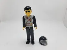 LEGO Technic Racing Figure w/ Black Helmet - 8225 8244 8714 8229 (tech012)