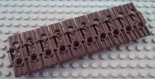 LEGO Lot of 10 Dark Brown Wide Technic Tread Link Pieces
