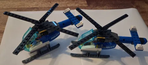 H-1 Lego Police Helicopters w/ One Minifigure City Crime