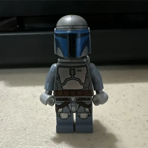 Lego Jango Fett Light Nougat Head, smile