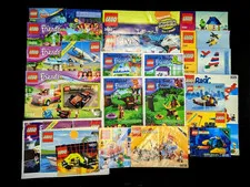 Lot of 20+ Assorted Lego Books Instruction Manuals Friends Legoland System Elves