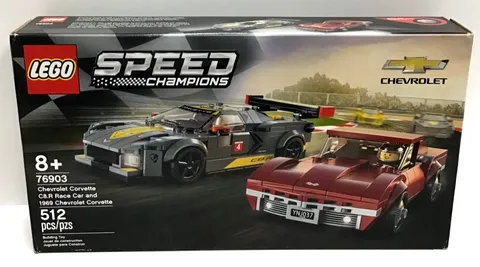 (MA3) LEGO SPEED CHAMPIONS: Chevrolet Corvette C8.R Race Car and 1969 Chevrolet