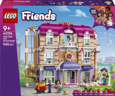 LEGO Friends Heartlake City Grand Hotel 42704 Building Toy Set 6 Minidolls New