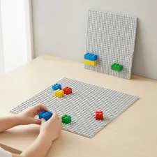 Reinforced 10x10 Gray Baseplates, Perfect for Cities & Castles - Pack of 2