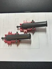 LEGO Red Cannon Base And Cannon Lot Of 2