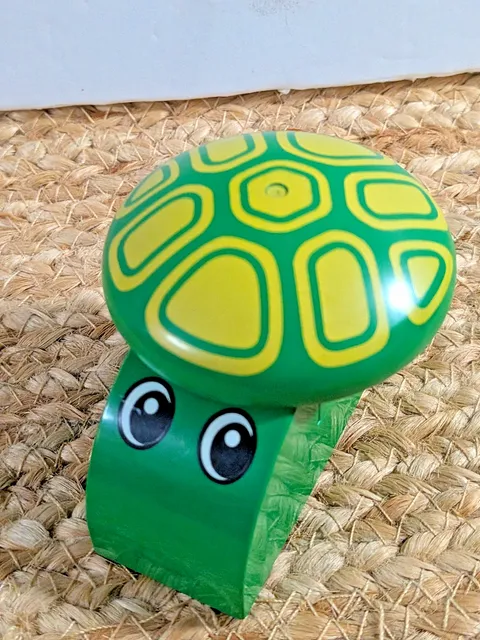 LEGO DUPLO Vintage Turtle Snail Animal Mushroom Shell Printed Brick 2297