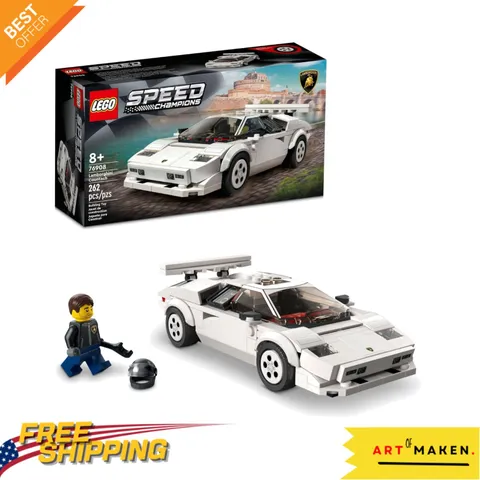 Speed Champions Lamborghini Countach 76908 Building Set with Racing Minifigure