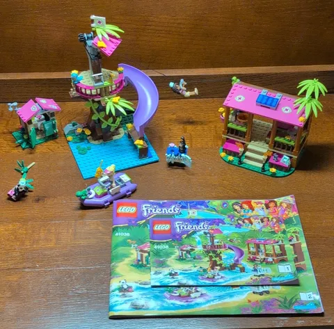 LEGO 41038 Friends Jungle Rescue Base 473pc complete set w/ instructions, no box