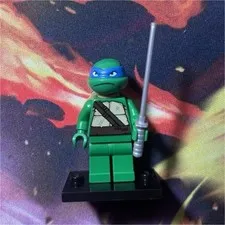 LEGO TMNT Leonardo Minifigure Teenage Mutant Ninja Turtles w/ Sword & Shell