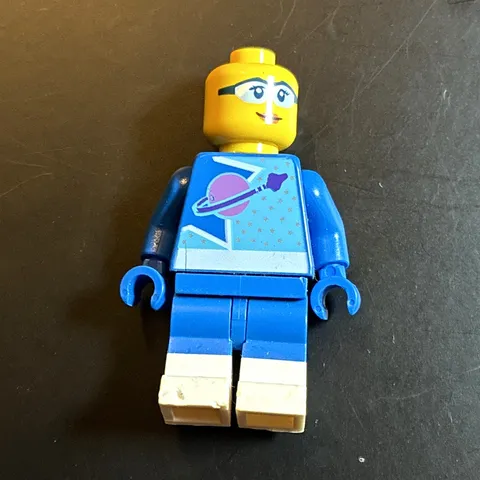 LEGO Minifigure Blue Outfit w/ Space Torso Print, White Boots