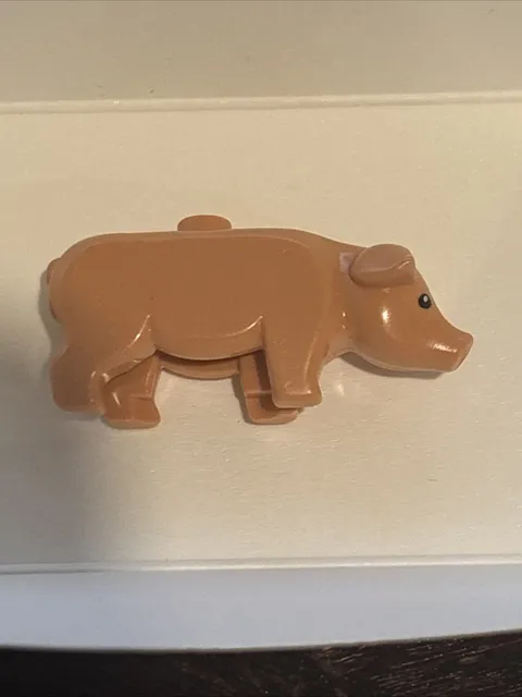 Lego Animal Pig Figure With Black & White Eyes Pattern #87621pb01