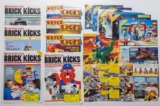 Lego Brick Kicks Magazine Lot Plus Catalogs and inserts - Items Dated 1984-1993