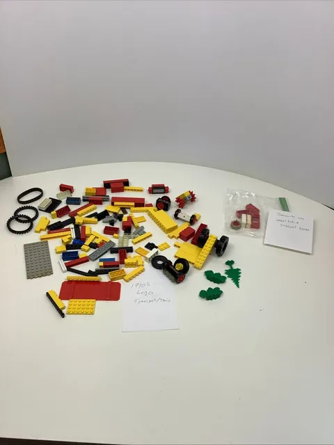 Vintage 70s Lego Transport/ Train And Samsonite Era Pieces