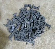 LEGO Plate, Modified 1x2 w/ Bar Handles Dk Bluish Gray no. 3839B (Qty 50) *NEW*