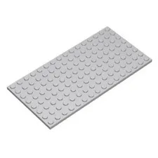 LEGO 8x16 Plate Light Bluish Gray 2 pieces - part 92438