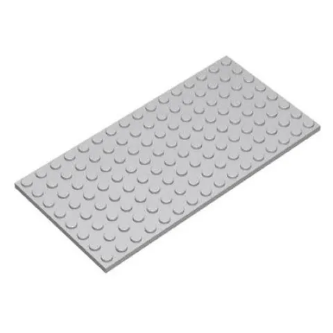 LEGO 8x16 Plate Light Bluish Gray 2 pieces - part 92438