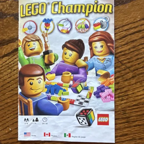 LEGO Champion Illustrated Instruction Manual Booklet LEGO Games