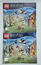 Lego Harry Potter 75956 Quidditch Match Instructions Only Manuals 1 & 2 Retired