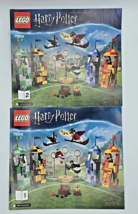 Lego Harry Potter 75956 Quidditch Match Instructions Only Manuals 1 & 2 Retired
