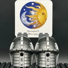 LEGO Brand KNIGHTS KINGDOM Large Figure ARMOR Parts ~54936~ SPECKLE (V2) x2