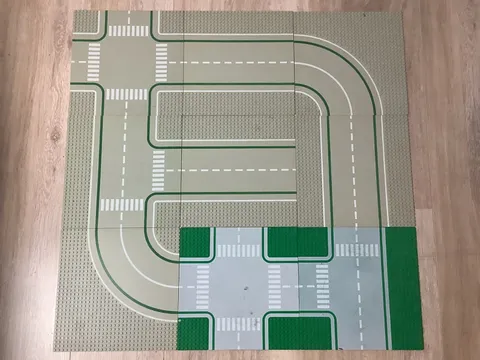 Vintage Lego Classic System Base Plate 32x32 Road Plate 9x