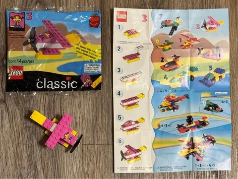 LEGO McDonald’s Happy Meal Set 2075 #3 Birdie Airplane From 1999