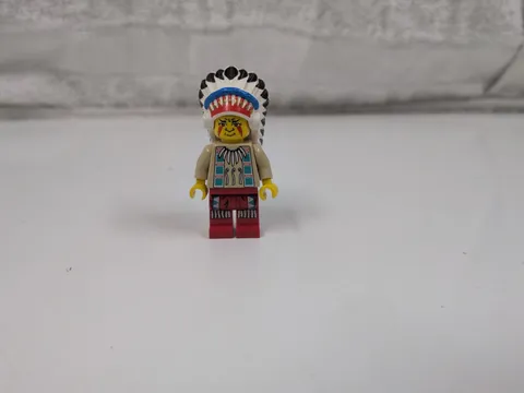 Lego Minifigure ww017 Indian Chief 1 Big Chief Rattle Snake Western Indians Rare