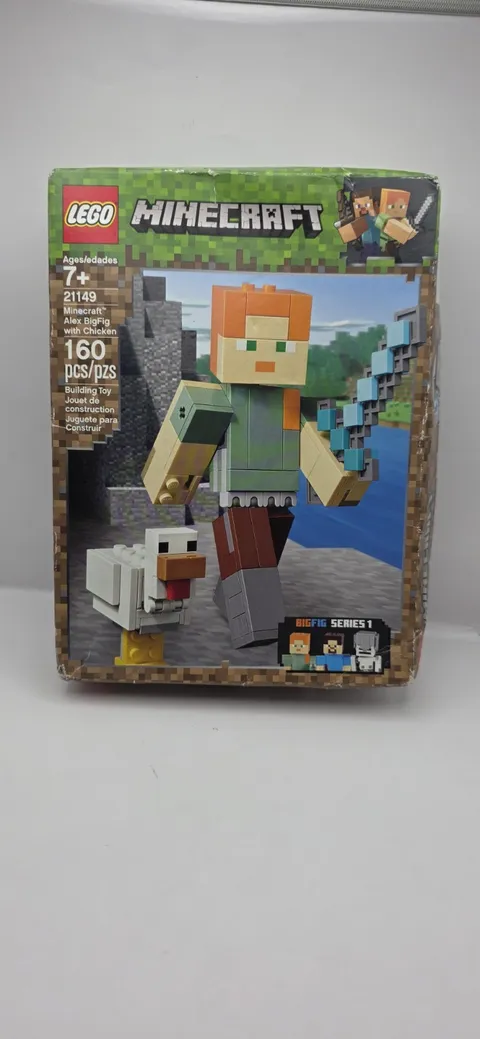 Damaged BOX/Sealed Minecraft: Minecraft Alex BigFig with Chicken (21149)