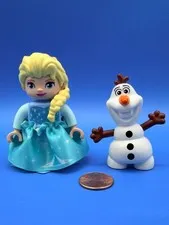 Lego Duplo Disney's Frozen Figures: Elsa, Olaf - Clean Excellent Used Condition