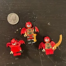 Lego Minifigure REAL MINI FIG LOT CMF MINIFIG MOC Mischief Monkey Bats^