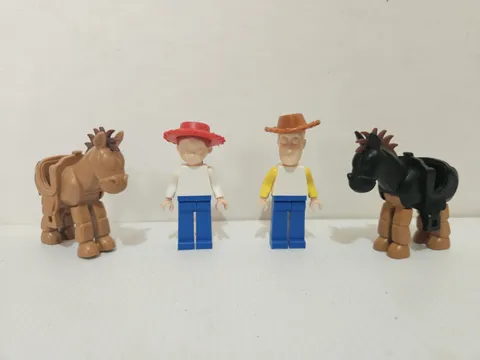 LEGO PROTOTYPE Toy Story Minifigures Lot | Woody Jessie Bullseye Vintage Disney