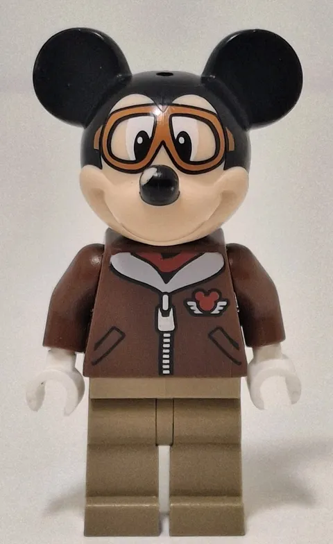 Lego Disney Mickey Mouse Aviator Pilot Minifigure Goggles Jacket Pattern
