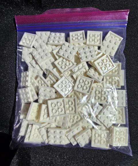 LEGO White 3x3 Plates Lot of 100 Part 11212 Bulk 1 Bag MOC Modular Brand New Pac