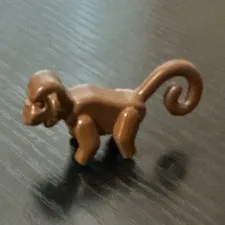 LEGO Brown Monkey Animal Minifigure Figure Piece - 1 Piece Plastic