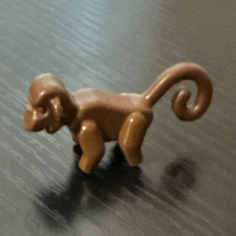 LEGO Brown Monkey Animal Minifigure Figure Piece - 1 Piece Plastic