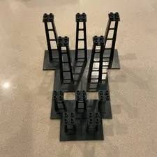 LEGO Lot Black Support 6 x 6 x 10 Stanchion Monorail Train 4 X 4 X 5 2680 2681