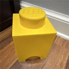LEGO Storage Brick Yellow Stackable Plastic 1 Compartment 40021733 (2023)