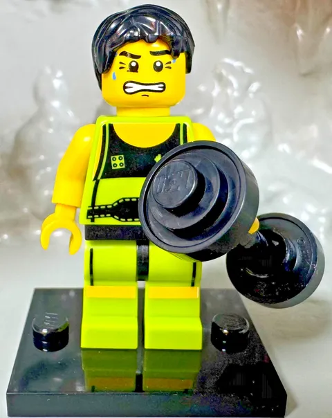 LEGO (8684) CMF Series 2 Weightlifter Gym Minifigure col02-10 Complete Set