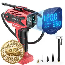 Livowalny Tire Inflator Air Compressor Compatible Milwaukee 18V Battery 160Psi