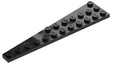 Lego Part 47398 RIGHT Black WEDGE PLATES 12 x 3 Qty 1 BK1