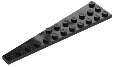 Lego Part 47398 RIGHT Black WEDGE PLATES 12 x 3 Qty 1 BK1