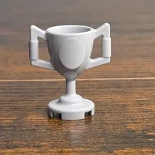 Lego Mini Figure Trophy Cup Light Bluish Gray Lot of 1 NEW