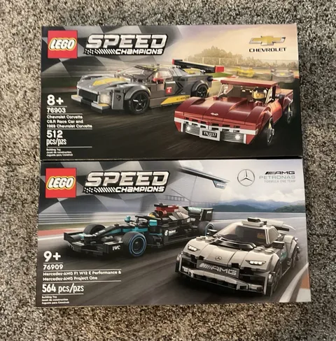 LEGO Speed Champions: Chevrolet Corvette 2 Pack 76903/ Mercedes AMG 2 Pack 76909