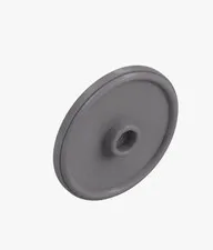 Lego Minifigure, Shield Circular / Round Rimmed Face with Stud 91884 Flat Silver